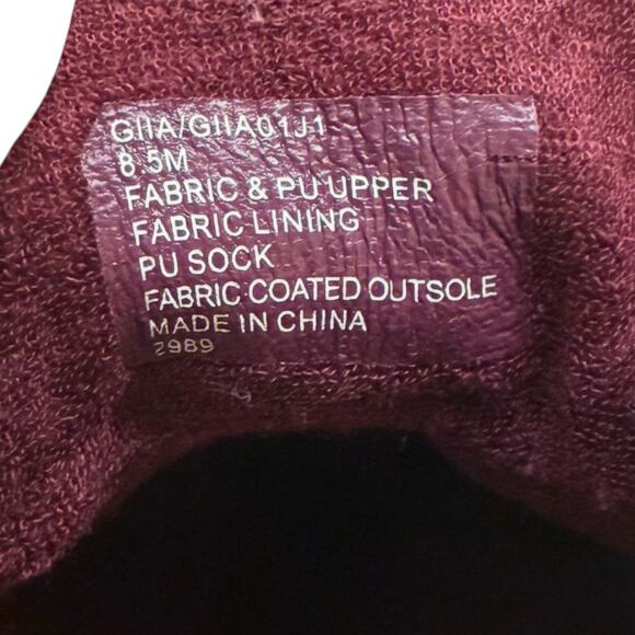 MADDEN GIRL Giia Women's 8.5 Maroon Sneakers Gum Sole Low Top Lace Up Shoe - Picture 11 of 11